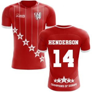 2022-2023 Liverpool 6 Time Champions Concept Football Shirt (Henderson 14)