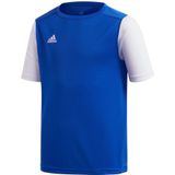 adidas - Estro 19 Jersey Youth - Blauw Voetbalshirt - 164