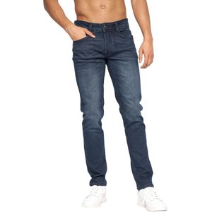 Crosshatch Heren Malcolm Slim Jeans (34S) (Donkere wasbeurt)