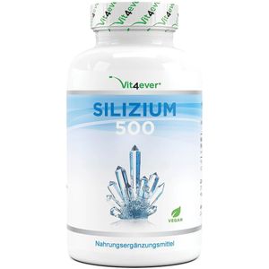 Silicium | 240 capsules met 500 mg organisch silicium per dag | Premium: Natuurlijk afgeleid van bamboe-extract | vit4ever