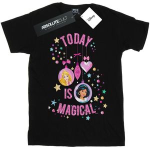 Disney Meisjes Prinses Vandaag Is Magisch Katoenen T-Shirt (152-158) (Zwart)