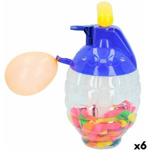 Waterballonnen met Pomp Colorbaby Splash Zelfsluitend 6 Stuks