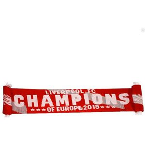 Spot On Gifts - Liverpool FC Champions Of Europe 2019 Sjaal  (Rood/Wit)