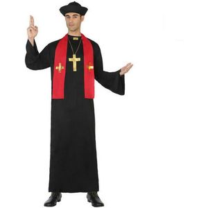 Kostuums voor Volwassenen Priester Zwart Maat XL