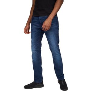 Crosshatch Heren Svelte Stretch Jeans (34R) (Donkere wasbeurt)