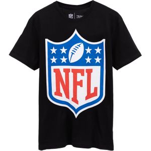 NFL Heren Shield T-shirt (M) (Zwart/Blauw/Rood)