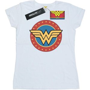 DC Comics Dames/Dames Wonder Woman Cirkel Logo Katoenen T-Shirt (XXL) (Wit)