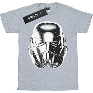 Star Wars Jongens Stormtrooper Warp Speed Helm T-Shirt (152-158) (Sportgrijs)