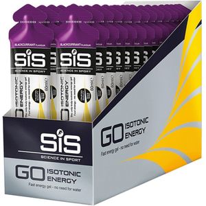 SiS Energygel Go Isotonic | Energie gel | Isotone Sportgel | Blackcurrant | 360 Gram (30 Gels)