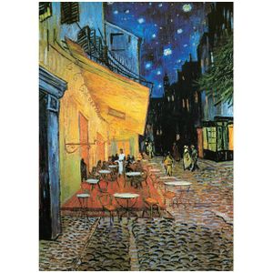Puzzel Eurographics - Vincent Van Gogh: Caféterras bij nacht, 1000 stukjes