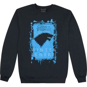 Game of Thrones Heren Winter Is Hier Sweatshirt (XL) (Zwart)