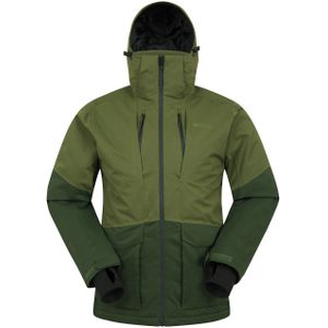 Mountain Warehouse Heren Interstellar Colour Block Waterdichte Ski jas (S) (Kaki Groen)