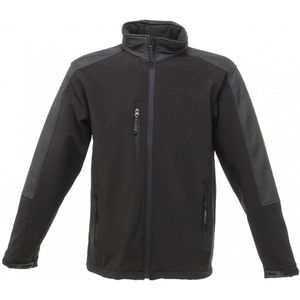 Regatta Heren Hydroforce 3-laags Membraan Waterdichte Ademende Softshell-jassen (2XL) (Zwart)