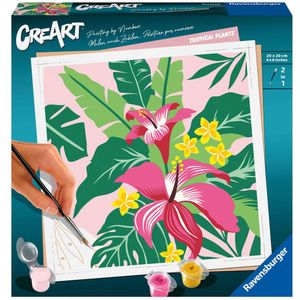 CreArt Schilderen op Nummer - Tropische Planten