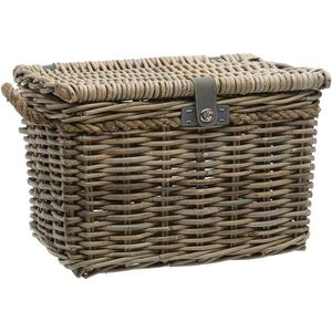 Rotan fietsmand New Looxs Melbourne Large 45 liter 45 x 33 x 31 cm - grijs