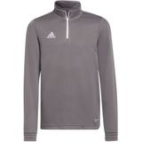 adidas - Entrada 22 Training Top Youth - Grijze Zip Top - 140