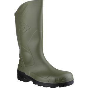 Dunlop Devon Unisex Green Safety Wellington Boots (37 EUR) (Groen/zwart)