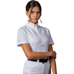 Aubrion Dames/Dames Tie Keeper Overhemd met korte mouwen (XS) (Wit)