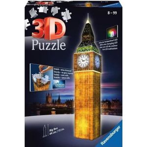 Big Ben-Night Edition 3D Puzzel (216 stukjes)