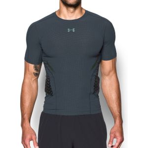 Under Armour - HeatGear® Armour Zone Compression SS - Compressie Shirt - XXL