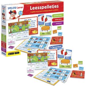 Clementoni Leesspelletjes - Leer lezen en begrijpen van woorden en teksten - Geschikt voor kinderen van 4-6 jaar