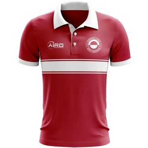 Greenland Concept Stripe Polo Shirt (Red)