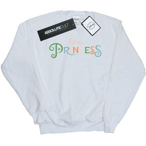 Disney Princess Dames/Dames Sweatshirt met gekleurd logo (M) (Wit)