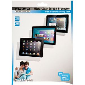 K&ouml;nig CS10GALT3S100 Ultra Clear Screenprotector voor Samsung Galaxy Tab 3 10.1&rdquo;