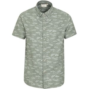 Mountain Warehouse Heren Vis Easy-Care overhemd (XXS) (Groen)