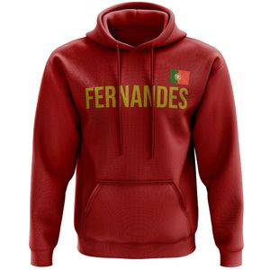 Bruno Fernandes Portugal name hoody (red)