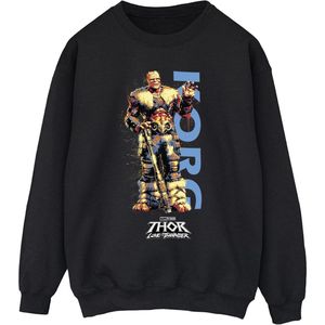 Marvel Heren Thor Love And Thunder Korg Wave Sweatshirt (XL) (Zwart)