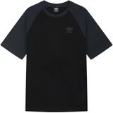 Umbro Heren Core Raglan T-shirt (M) (Zwart/Woodlandgrijs)
