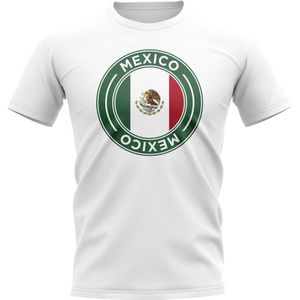 Mexico Football Badge T-Shirt (White)