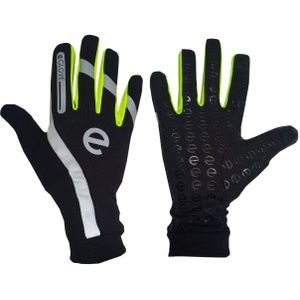 Run - Hi-Vis Touch Screen Running Gloves - Black / Yellow (2023 Model)