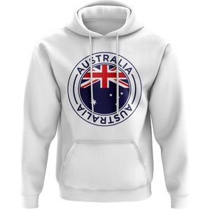 Australia Football Badge Hoodie (White)