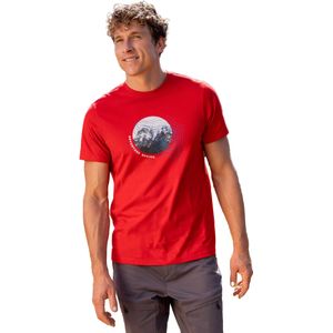 Mountain Warehouse Heren Avontuur Begint Biologisch Katoenen T-Shirt (S) (Rood)