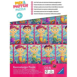 Puzzel 3x24 stukjes Ravensburger - Mix&Match Zeemeerminnen En Monsters