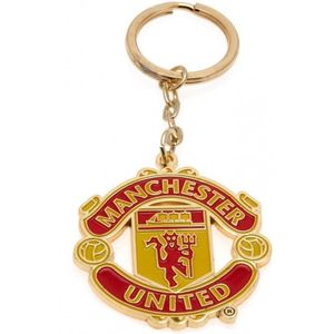 Taylors - Manchester United FC Sleutelhanger  (Geel/Rood)