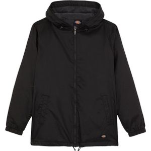 Dickies Heren Nylon fleece gevoerde jas met capuchon (XXL) (Zwart)