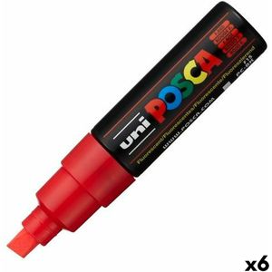 Markeerstiften POSCA PC-8K Rood 6 Stuks