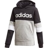 adidas - Young Boys Linear Colorblock Hooded Fleece Sweater - Kindertruien - 116