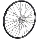 Achterwiel 28 inch 622 zwart zwarte spaak 3v rollerbrake