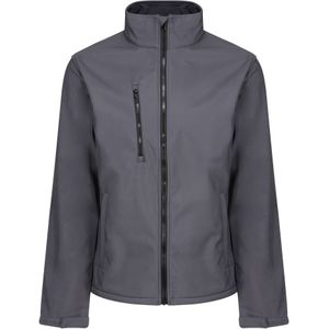 Regatta Heren Eco Ablaze Full Zip Soft Shell Jas (3XL) (Afdichting Grijs/Zwart)