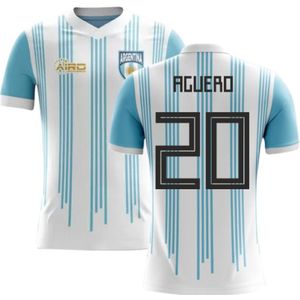 2022-2023 Argentina Home Concept Football Shirt (Aguero 20)