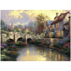 Puzzel Schmidt - Thomas Kinkade: Cobblestone Brak, 1000 stukjes