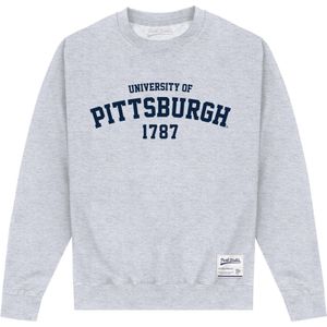 University Of Pittsburgh Unisex 1787 Sweatshirt voor volwassenen (XL) (Heide Grijs)