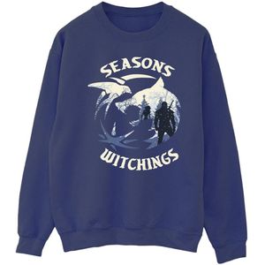 Netflix Mens The Witcher Christmas Wolf Sweatshirt
