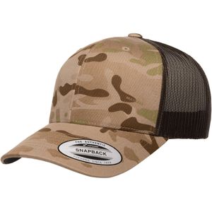 Flexfit by Yupoong Multicam Retro Trucker Cap  (Droog/Bruin)