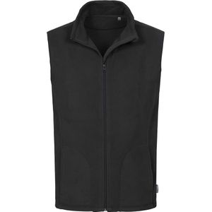 Stedman Heren Actief Vlies Gilet (L) (Zwart Opaal)