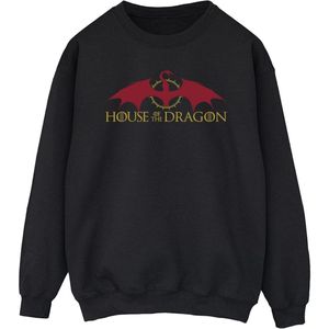Game Of Thrones: House Of The Dragon Heren Draken Logo Sweatshirt (L) (Zwart)